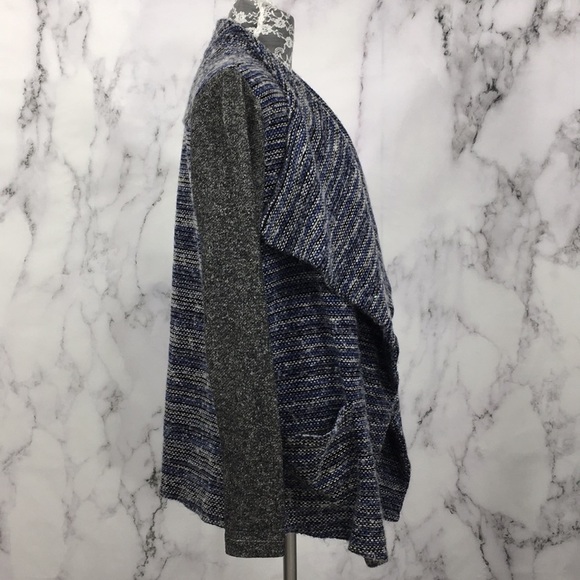 Lucky Brand Blue Knit Long Sleeve Duster Cardigan - Picture 2 of 8